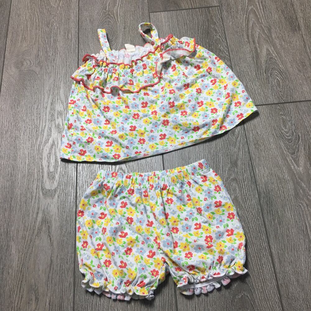 Tucker & Tate Floral Ruffle Top and Short Set - Picture 2 of 11